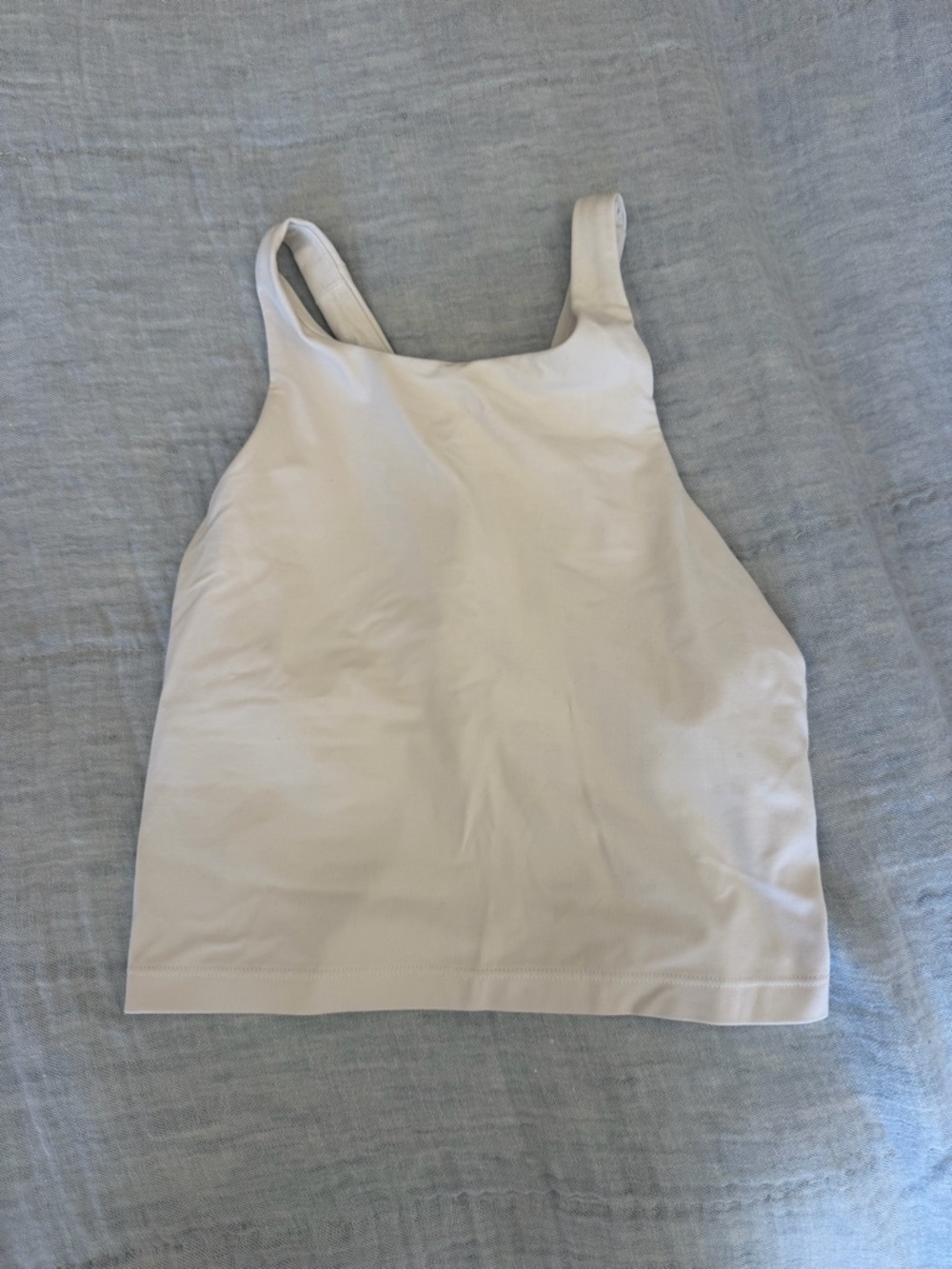 Athleta white crop tank